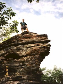 Dave on the ridge between Wolf Run and Pine Creek