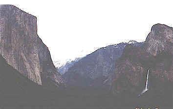 El Capitan on the left looking up the valley